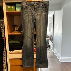 White House Black Market Dark Blue Boot Cut Jeans